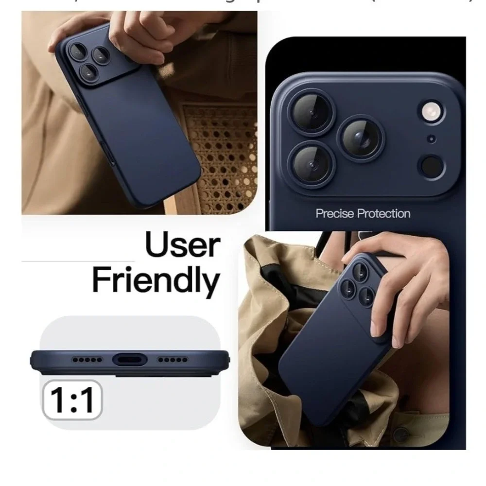 JETech Slim Fit Cases‎ (2) for iPhone 17 Pro 6.3 Inch Matte Hard Back Cover